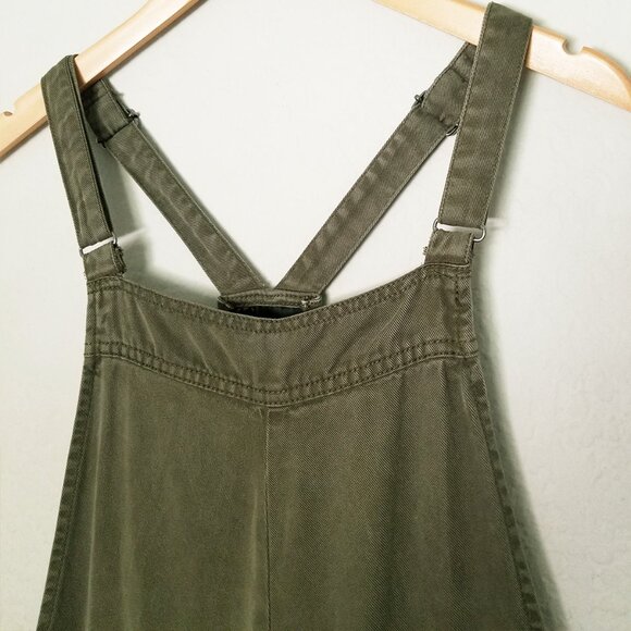 LED LUXE ESSENTIALS DENIM A Pea in the Pod Tencel Maternity Overall Olive M $117 - Picture 7 of 16